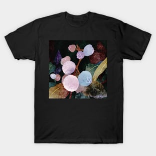 Blueberry Branch Negative Painting Watercolor T-Shirt